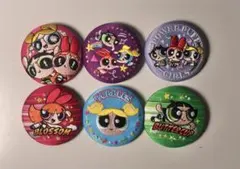 パワーパフ ガールズ 刺繍缶バッジビスケット 　セット