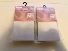 青木美沙子 タイツ 2点セット オフホワイト しまむら