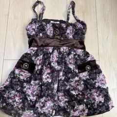 LIZ LISA リズリサ 希少 00’s 花柄 ベロア キャミ トップス