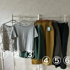 コーディネートセット売【ナチュラル】Lサイズ　6点まとめ売り　1点タグ付新品あり