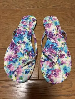 【新品未使用】GU 蜷川実花 ビーチサンダル ブルー Lサイズのサムネイル