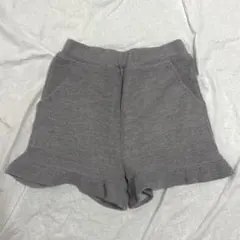 フリルショートパンツ グレー レディース ボトムス カジュアル ガーリー