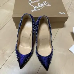 クリスチャンルブタン　パンプス　スタッズ　パテント