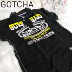GOTCHA ポロシャツ 英字プリント サーフ 古着 綿100%のサムネイル