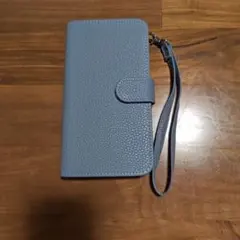アクオスゼロ2 手帳型スマホケース ライトブルー ストラップ付き