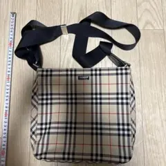 美品　バーバリーブルーレーベル　ショルダーバッグ　ナイロン　軽量　ノバチェック