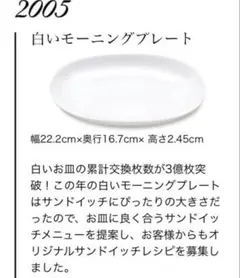 山崎パンの春祭り 白いモーニングプレート 2005 11枚