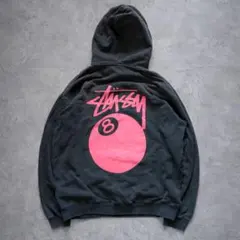 Stussy 8ボールグラフィック パーカー XL ピンク 中古・古着通販】stussy (ステューシー) パーカー ピンク サイズ:XL