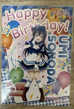 ラブライブ お台場 カフェ 園田海未 バースデー ブロマイド
