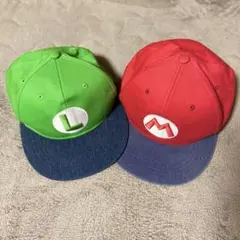 【USJ】マリオ ルイージ キャップ セット