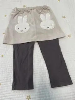 プティマイン　ミッフィー レギンス付きスカート　100