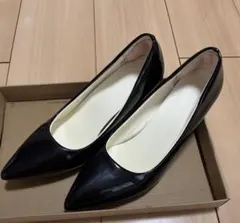 7センチ　黒ハイヒールパンプス