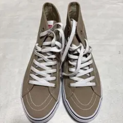 【美品】ベージュVANSハイカットスニーカー26cm
