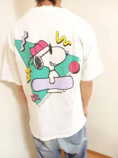 PEANUTS 70th 限定デザインTシャツ☆スヌーピー Tシャツ ホワイトのサムネイル