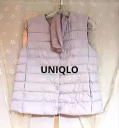 【試着のみ】UNIQLO パフテックコンパクトベスト　ライトパープル　袋つき
