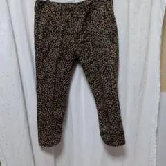レイジブルー　レオパード柄 テーパードパンツ コットン混紡
