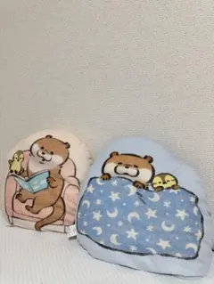 【バラ相談可】可愛い嘘のカワウソ もちもちクッションセット