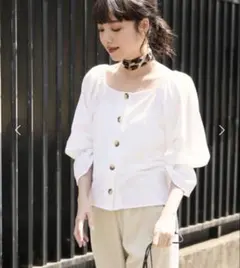 LOWRYS FARM 2wayスクエアブラウス オフショルブラウス