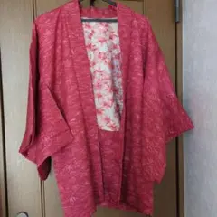 羽織　着物　昭和レトロ　未使用　レトロ　春　ピンク