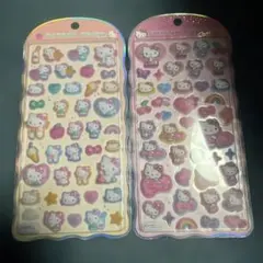 新品！コットンパフィシール　サンリオ　キティ