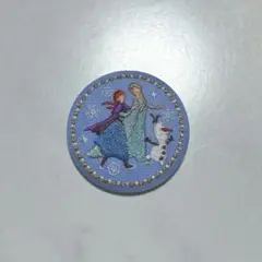 ディズニー　刺繍缶バッチ　アナと雪の女王