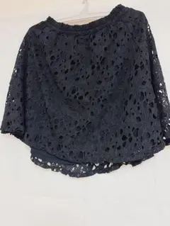 ダークネイビー レース フレアスカート