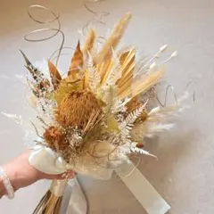 ドライフラワー　ブーケ　スワッグ　ウェディング　インテリア　結婚式　前撮りのサムネイル