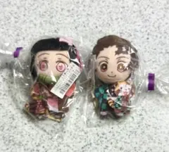 鬼滅の刃 ★ ラスカルコラボ ★ マスコット 竈門炭治郎 & 竈門禰豆子 未開封