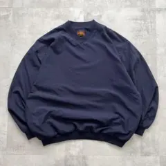 USA古着　SUN MOUNTAIN　ナイロンプルオーバー　オールネイビー　XL