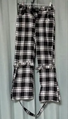 ACDC RAG ボンテージパンツ 白チェック