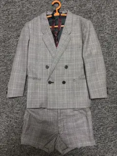 キッズ チェック柄 フォーマルスーツ セット