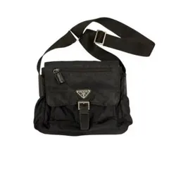 【訳アリ】prada ショルダーバッグ サコッシュ ナイロン レザー プラダ