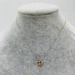 7j36 美品 canal 4°C ネックレス ハート ゴールドカラーのサムネイル