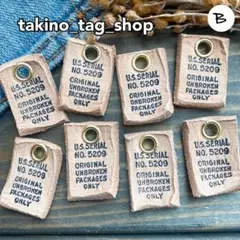 厚みあり　革タグ　チャーム　ハンドメイド　ビンテージ　リメイクデニム　パーツ