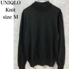 UNIQLO カシミヤ100% ニット ブラック ハイネック サイズM