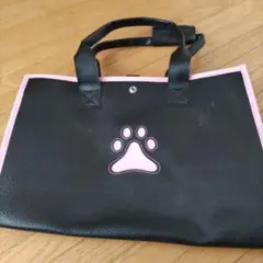 犬用キャリーバッグ 黒とピンク