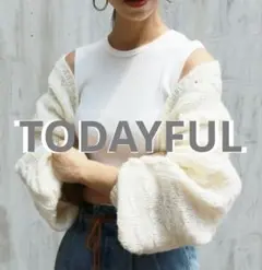 TODAYFUL ハンドニット ショートボレロ カーディガン 長袖