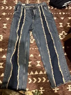 ZARA フリンジデニムワイドパンツ