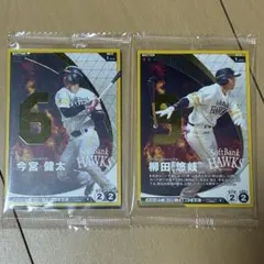 九州限定Softbank HAWKS 柳田悠岐 今宮健太 カードセット