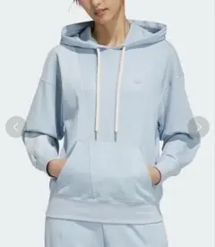 アディダス　アディカラーパーカー　コットン　コーデュロイ切り替えデザイン　XS