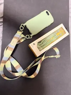 iFace ライトグリーン ケース＆MULTI STRAP
