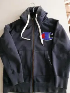 Champion ネイビー パーカー S