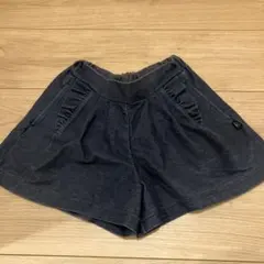 組曲ダークグレー フリル付きショートパンツ