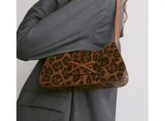 MICHEL KLEIN PARIS レオパード柄 ハンドバッグ - メルカリ