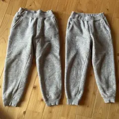 UNIQLO ボアスウェットパンツ 暖パン 裏ボア120㎝ 2枚セット