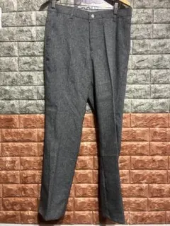 グレー スラックス バックポケット付き