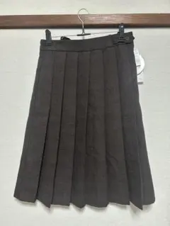 新品•未使用品　しまむら　コラボ　Laumeomi.. チェック柄　スカート　茶