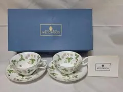 新品WEDGWOODワイルドストロベリー カップ＆ソーサー2客セットイギリス製