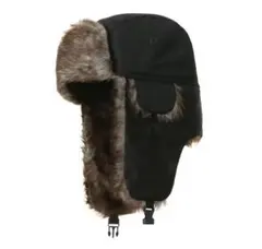 パイロットキャップ フライト冬用キャップ 耳あて付き 帽子 飛行帽 もこもこ 雪