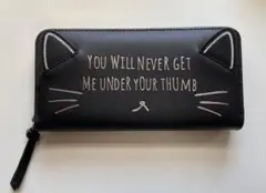黒猫長財布